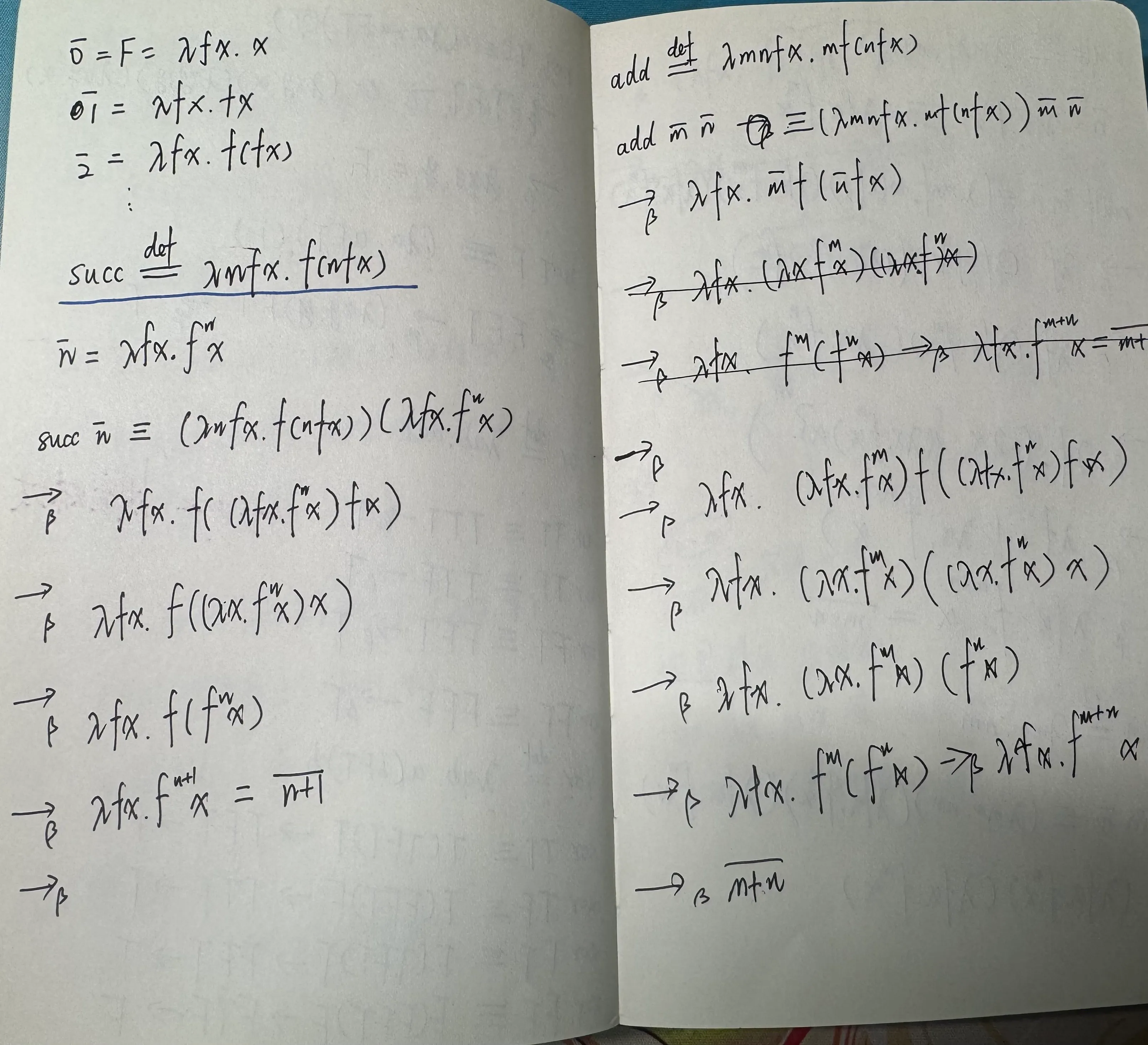 是的，我自己推导出了加法！